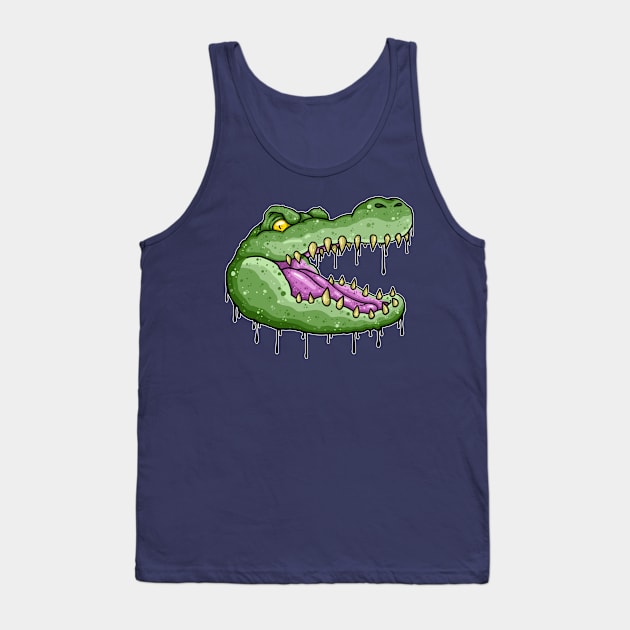 Angry Alligator Tank Top by Laughin' Bones